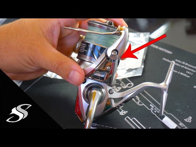 How to install a spin fishing bail spring that uses the bar spring