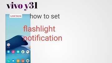 how to on incoming call flashlight blinking |vivo y31|flashlight notification