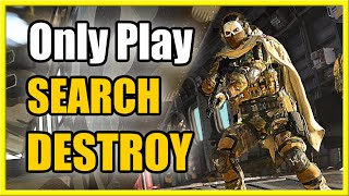 How to ONLY PLAY Search and DESTROY in Modern Warfare 2 (Fast Tutorial)