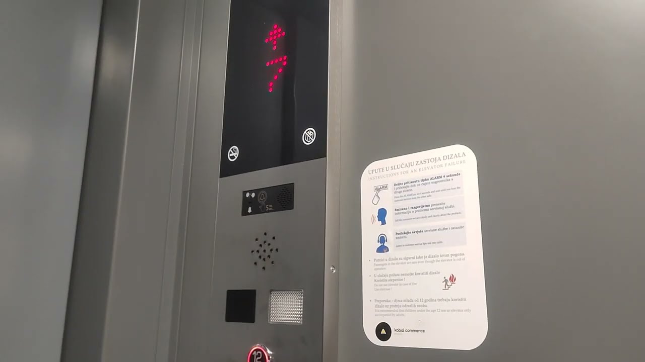 Osijek Sjenjak 28 Novi Lift Pyramixed Kabal Commerce Dizala 1970s - 2025s Hrvatska 