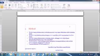 Tutorial class,method,constructor dalam Java(Shierly)
