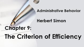 From Profit to Public Good: Herbert Simon's Take on Organizational Efficiency