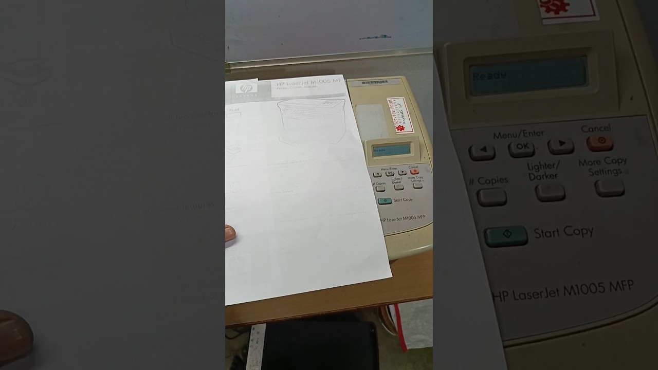 How to solve light print HP 1005 printer