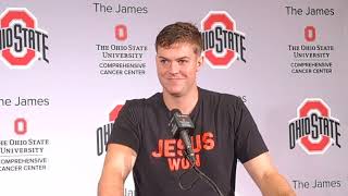 Ohio State QB Will Howard, Iowa postgame