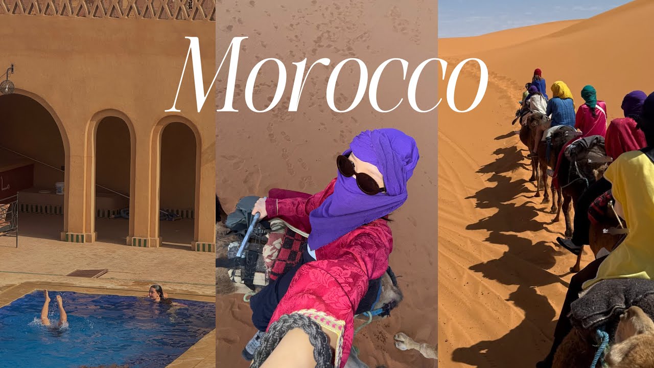 모로코 극현실주의 여행 브이로그 🐫🇲🇦 핫산네 사막 투어🌵Morocco vlog:) 아프리카에서 노는 법을 아르켜줄게😆 마라케쉬에서 미친놈 만난 썰😡