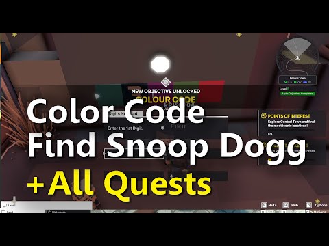 Central Town - Colour Code, Find Snoop Dogg, all quests - The Sandbox Alpha 2