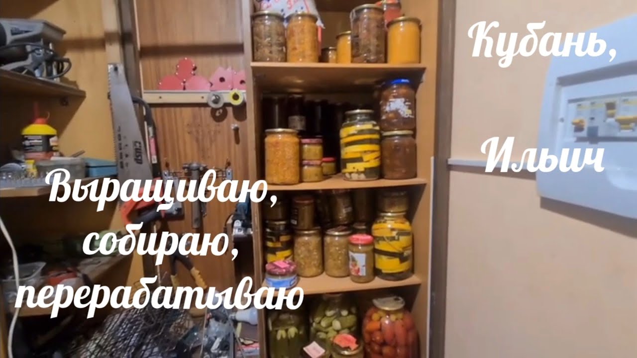 Краснодарский край, посёлок Ильич. Перерабатываю выращенный урожай ...