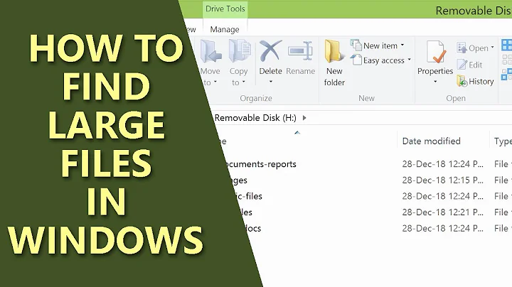 Find Large Files in Windows | Computer Search | How to Search by File Type