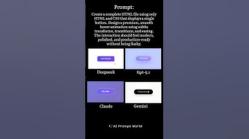 Deepseek vs Gpt vs Gemini vs Claude Button Design #aimodel #gemini #gpt #deepseek #htmlcss #design