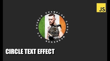 Circle Text Effect JavaScript Tutorial | How to make Circle Animation?