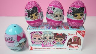 Lol Dolls Surprise Toy Egg Chocolate, Opening Zaini Lol Chocolate Eggs.