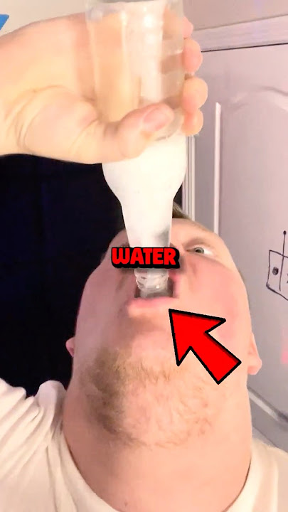 How To Chug Water Fast😱