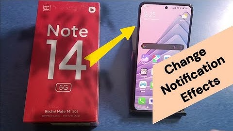 Redmi Note 14 5G: Change Notification Effects | how to add notification effects redmi mobile