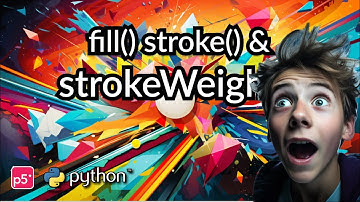 How to change shapes, colour, border & style in P5 Python | Coding For Kids