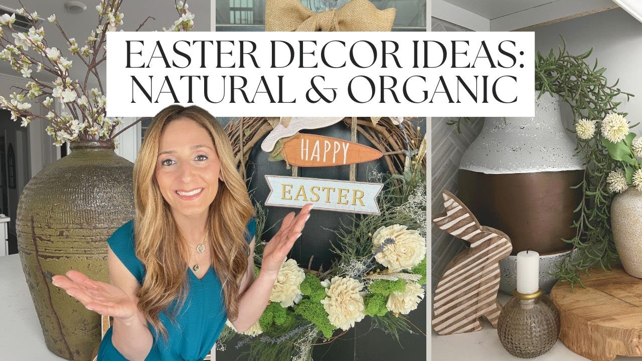 EASTER DECORATE WITH ME || SPRING HOME DECOR || NEUTRAL EASTER STYLE ...