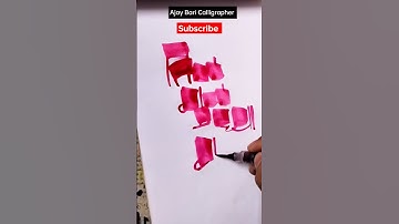 Red flow writing devanagari calligraphy for beginners | @ajaybari1