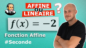 Différence entre fonctions AFFINES et LINÉAIRES - Exercice Corrigé - Seconde