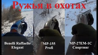 Ружья в охотах - Benelli Raffaello Elrgant, MP-155 Profi, MP-27EM-1C Спортинг