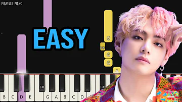 BTS V - Winter Bear | EASY Piano Tutorial by Pianella Piano