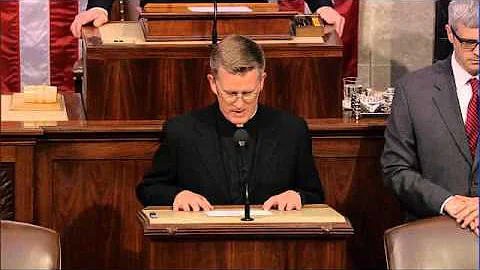 Fr. Schommer delivers opening prayer in the House ...
