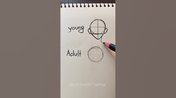 How to draw Heads Young & Adult #drawing #art #shorts #howtodraw #tutorial #head