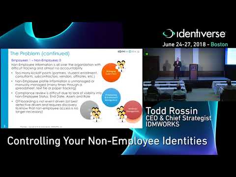 6/26 IDMWORKS MasterClass: Controlling Your Non-Employee Identities | Identiverse 2018