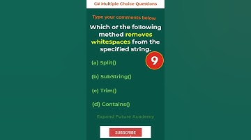 C# Multiple Choice Question #031 - Expand Future Academy #Shorts #CSharp #Dotnet #Programming