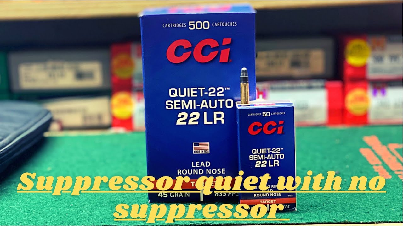 How Quiet is CCI Quiet22 ammo??? YouTube