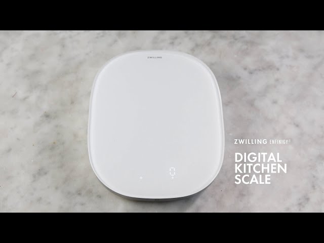 ZWILLING Enfinigy Glass Digital Kitchen Scale (White)