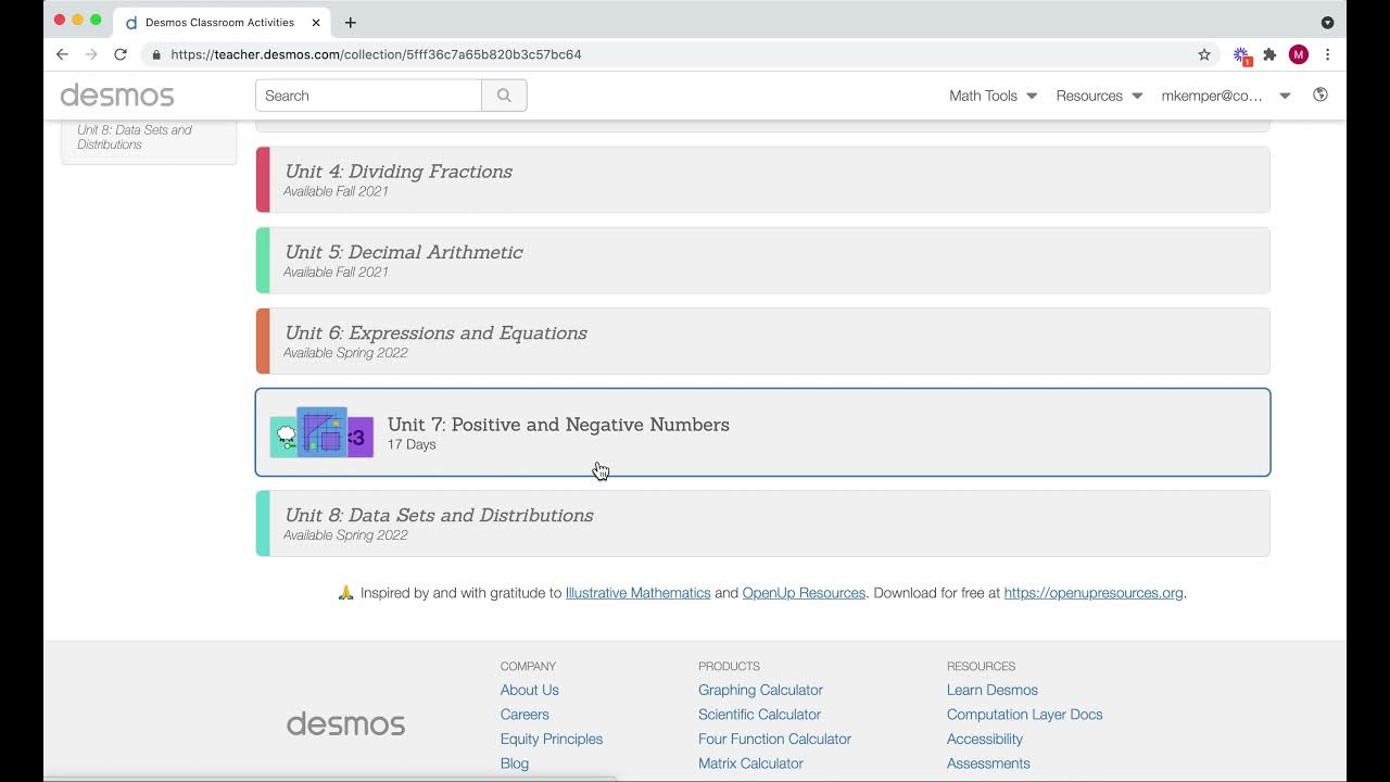 Intro to the Desmos 68 Math Curriculum YouTube