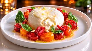 Elegant Burrata Appetizer With Roasted Cherry Tomatoes  Darixlab