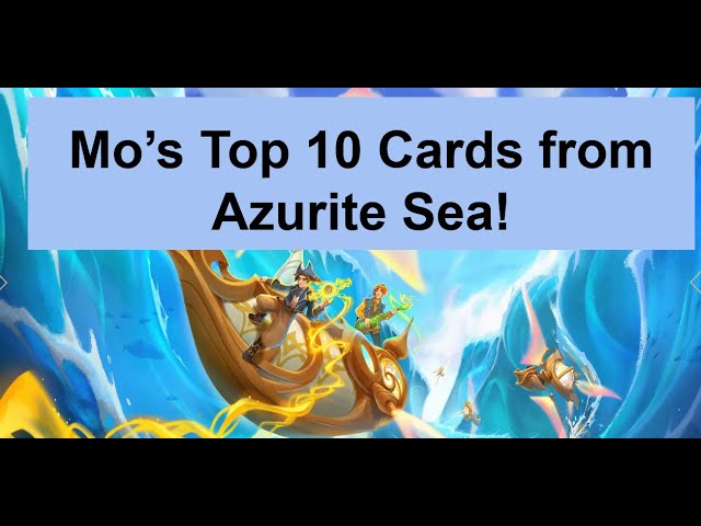 Top 10 Cards From Lorcana's Azurite Sea!