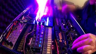 Noodling around with mini synths and a beat machine (Volcas, Waldorfs, Rhythm Wolf) @OScillatorJams