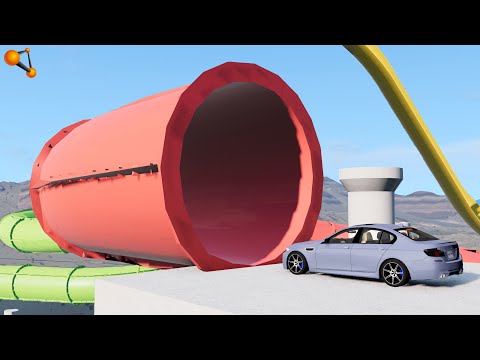 видео: АКВАПАРК ДЛЯ МАШИН! СПУСК С ГИГАНТСКИХ ГОРОК | BeamNG.drive