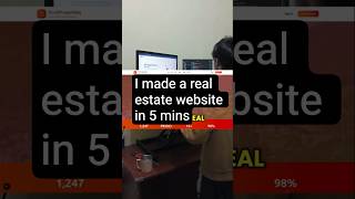 How i built a real estate website in 5 mins #coding #website