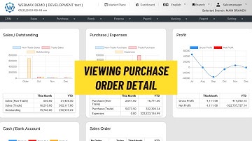 (ENG) Viewing - Purchase Order Detail (Webmax ERP System) (V3)