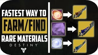 Celebrity Destiny: Best way to Farm/Find Rare Materials for Exotic Swords (New Method) Wealth
