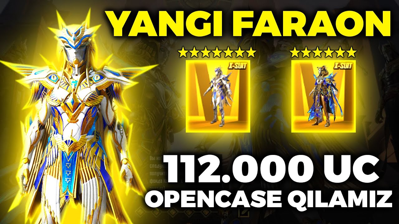 112.000 UCGA FARAON FULL QILAMIZ😱 YANGI X-SUIT IRIDESCENSE OPENCASE QILAMIZ