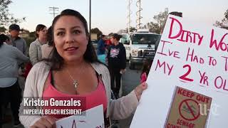 Investigation into a sewage spill in the Tijuana River