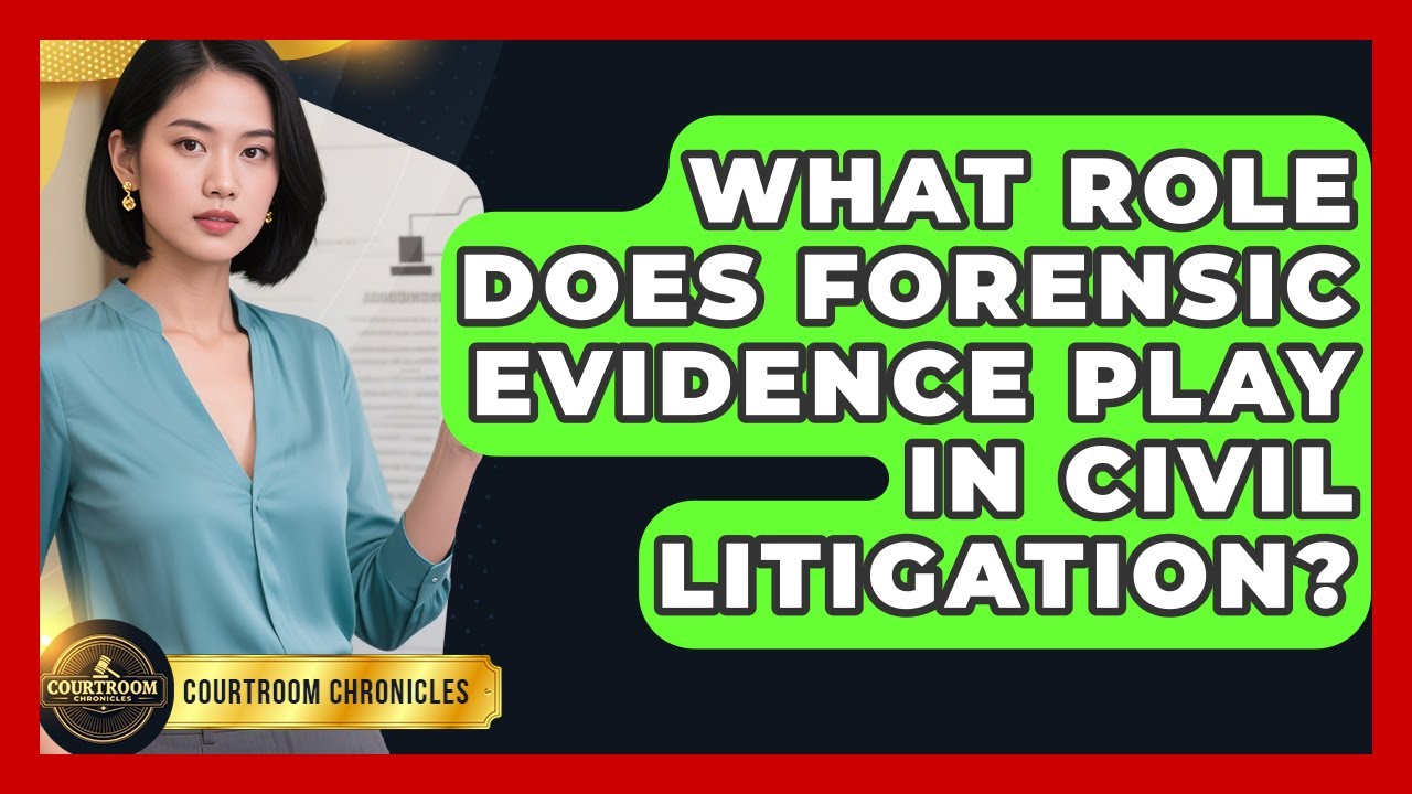 What Role Does Forensic Evidence Play In Civil Litigation? - Courtroom Chronicles
