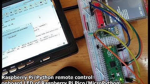 Raspberry Pi/Python remote control LED on Raspberry Pi Pico/MicroPython + HC-08 via Bluetooth