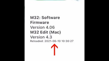 Behringer X32 and Midas M32 firmware version widget for iOS #X32 #M32