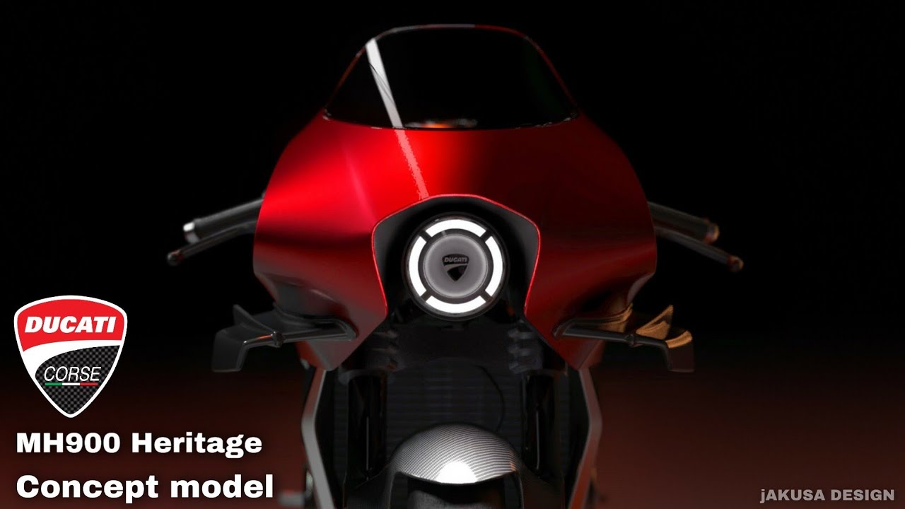 The New 2022 Ducati MH900 Heritage concept model by JAKUSA ||| acbiker