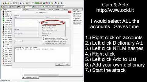 How Cracking Windows Password with cain and Abel