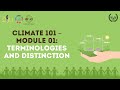 Climate 101 - Module 01: Key Terms &amp; Core Differences Explained | Beginner’s Guide to Climate Action