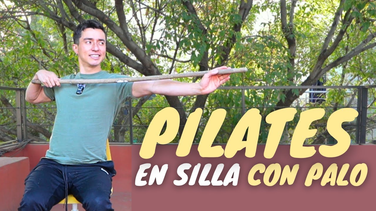 Pilates con Palo en Silla: Control del cuerpo y movilidad.