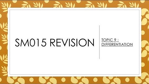 SM015 PSPM REVISION TOPIC 9