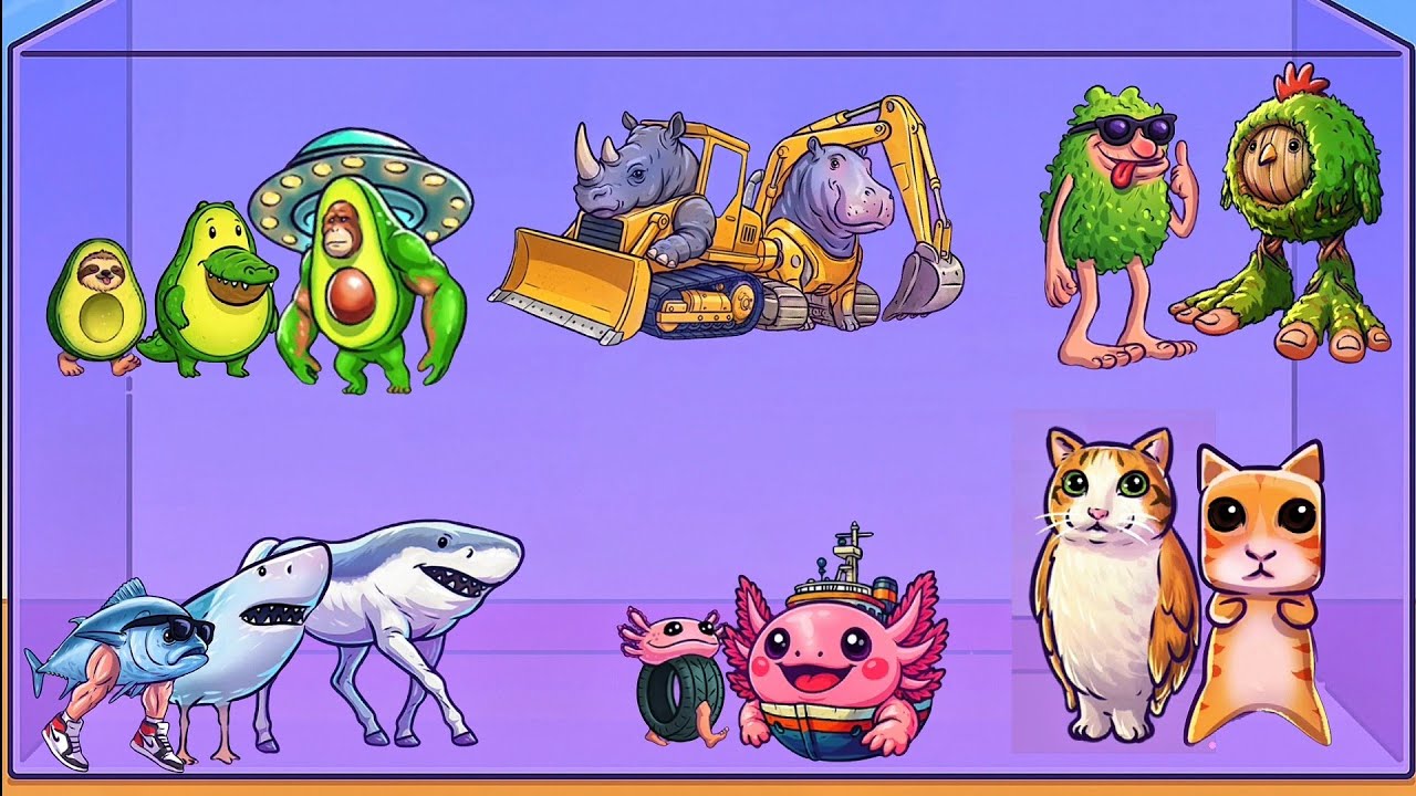 Merge fellas Similar Italian Brainrot 26, 25, 22, 17,16 Boss + Boss ⁉️ Gameplay 🎮