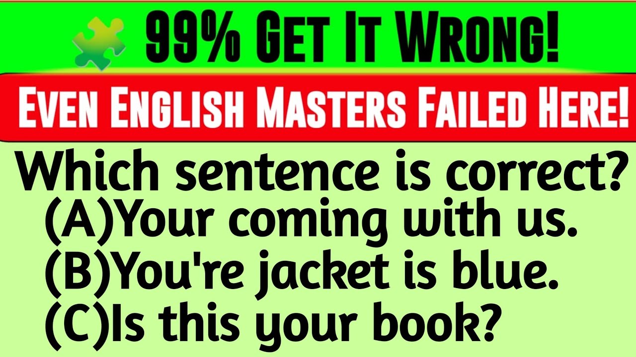 Grammar Police Alert! Can You Pass This Test?