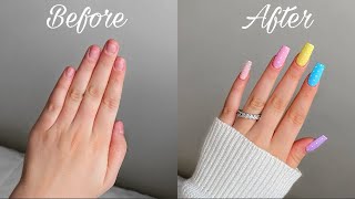 HOW TO DO THE PERFECT NAILS AT HOME *super easy* | DIY NAILS ⚡️